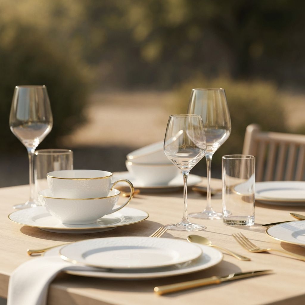 Luxury Italian tableware